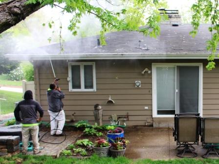 Professional Powerwashing, Gutter Cleaning - inside & outside of Gutters