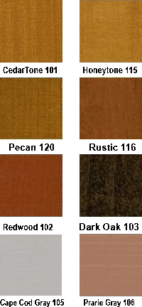 Semi-Transparent Stain Colors by TWP, 8 Premixed TWP Colors Available
